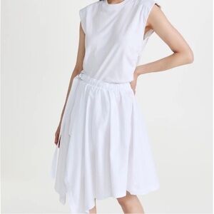 10 Crosby Derek Lam Elegant White Midi Dress